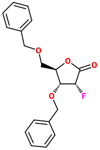 (image for) MC005048 (3R,4R,5R)-4-(Benzyloxy)-5-[(benzyloxy)methyl]-3-fluorooxolan-2-one